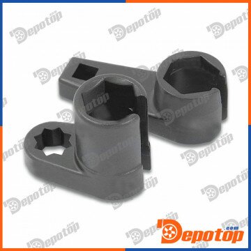 2 pieces douille pour sonde lambda Capteur d'oxygène Clé / 2 Pcs Oxygen Sensor Wrench